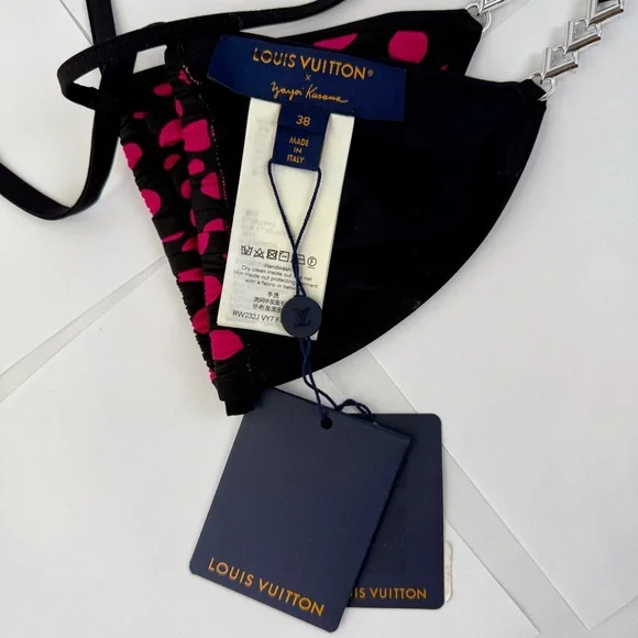 NWT LOUIS VUITTON x Yayoi Kusama Infinity Dots Bikini SET top-38, bottom - 40 - Picture 2 of 7